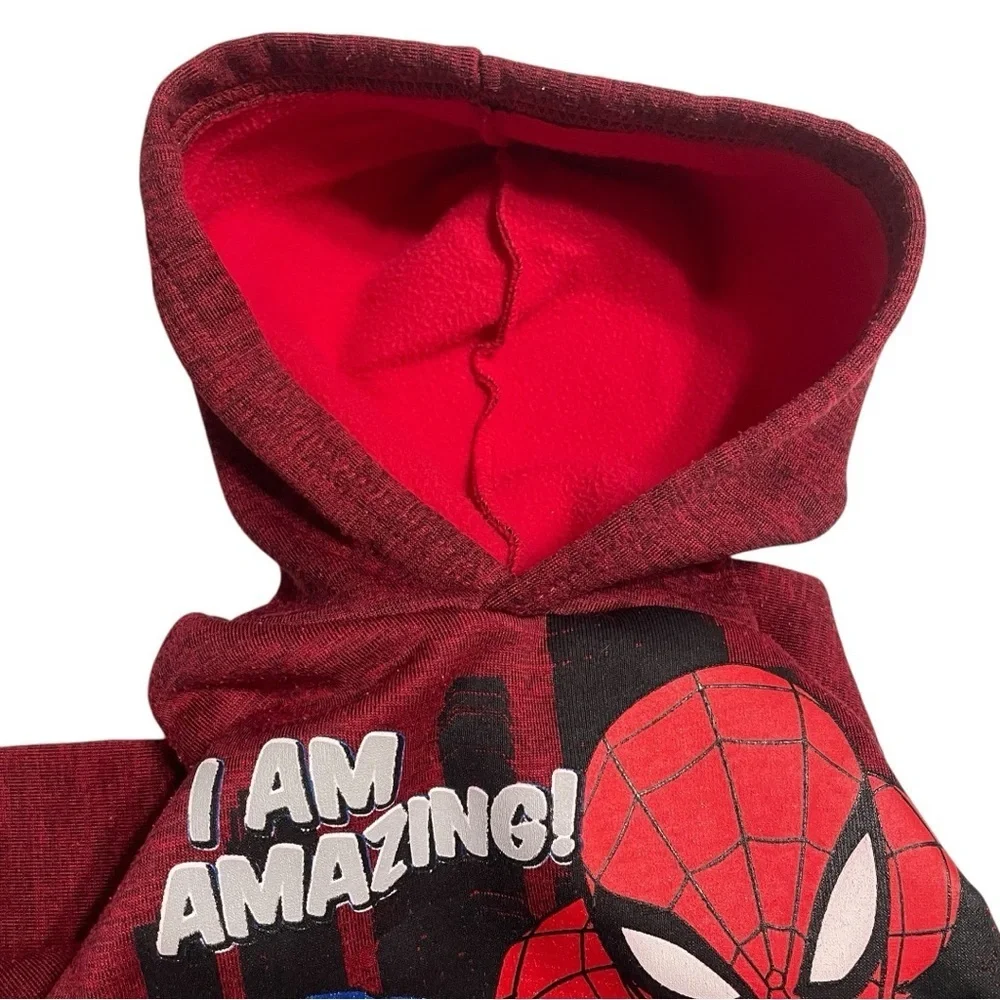 Marvel Spider-Man boys 2-fer size 2T/3T hooded sweatshirt and 2 piece Pajama set